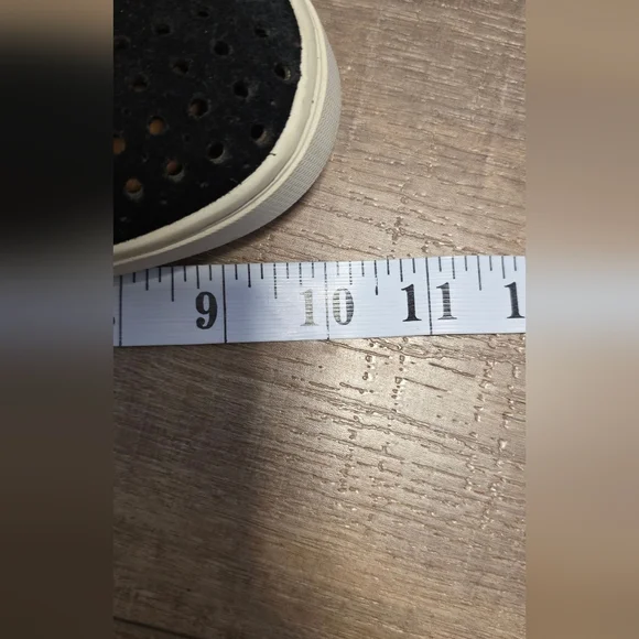 Frye & Co ($130) Perforated Suede Slip-On Sneakers Black Casual Comfort Shoes - Picture 7 of 7